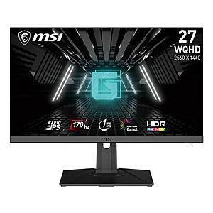 Refurb: MSI G274QPF 27" 1440p 170Hz Rapid IPS G-Sync HDR Gaming Monitor $96.79