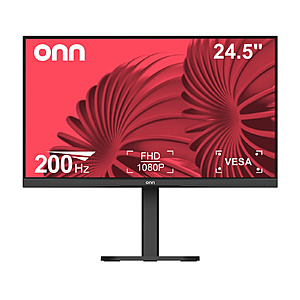 Open Box: 24.5" onn 1080p 200Hz AMD FreeSync Gaming Monitor with Cables $64.4
