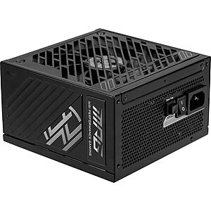 MSI MPG A1000GS PCIE5 II, Fully Modular Gaming 1000W Power Supply, 80+ Gold, ATX 3.1 & PCIe 5.1 $99.99 - $10 Rebate = $89.99