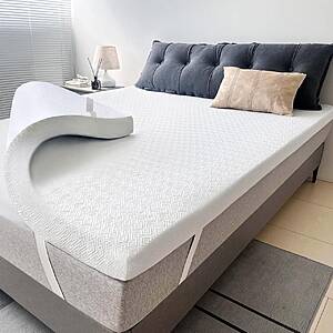 Airesky Full Size 3 Inch Gel Memory Foam Mattress Topper with Cooling Cover $49.99 + Free Shipping