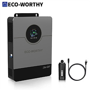 ECO-WORTHY 10KW 48V Off-grid Inverter 120V/220V Split Phase 200A Charger UL1741 $1272 + Free Shipping
