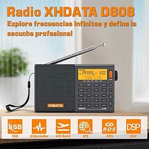 XHDATA D808 Portable Multiband Radio with SSB & Air Band $56.80  + Free Shipping​