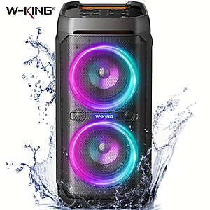 W-KING T11 100W RMS Portable Bluetooth Speaker IPX6 $101.20 + Free Shipping
