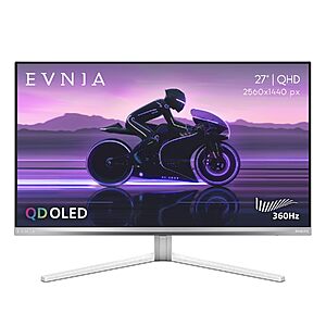 27" PHILIPS Evnia 1440p 360Hz QD OLED 27M2N8500 Gaming Monitor $379.99