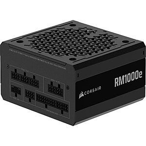 1000W CORSAIR RM1000e ATX 3.1 PCIe 5.1 Ready Power Supply (2025) $105 + Free S&H