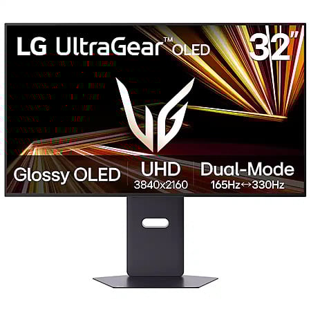 LG 32GX850A-B- 32" Glossy OLED Dual Mode (4K UHD 165Hz, FHD 330Hz) - $800