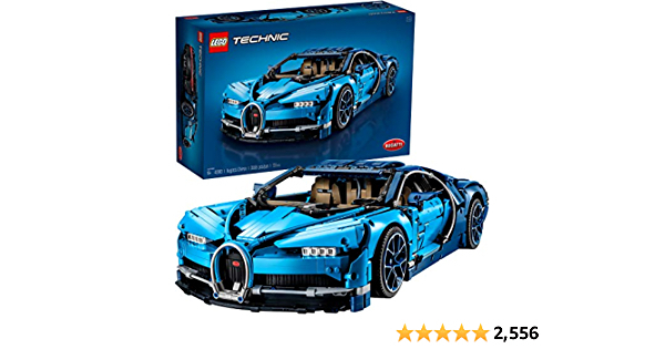 LEGO Technic Bugatti Chiron 42083 Race Car Building Kit and Engineering Toy, Adult Collectible Sports Car with Scale Model Engine (3599 Pieces) - $350