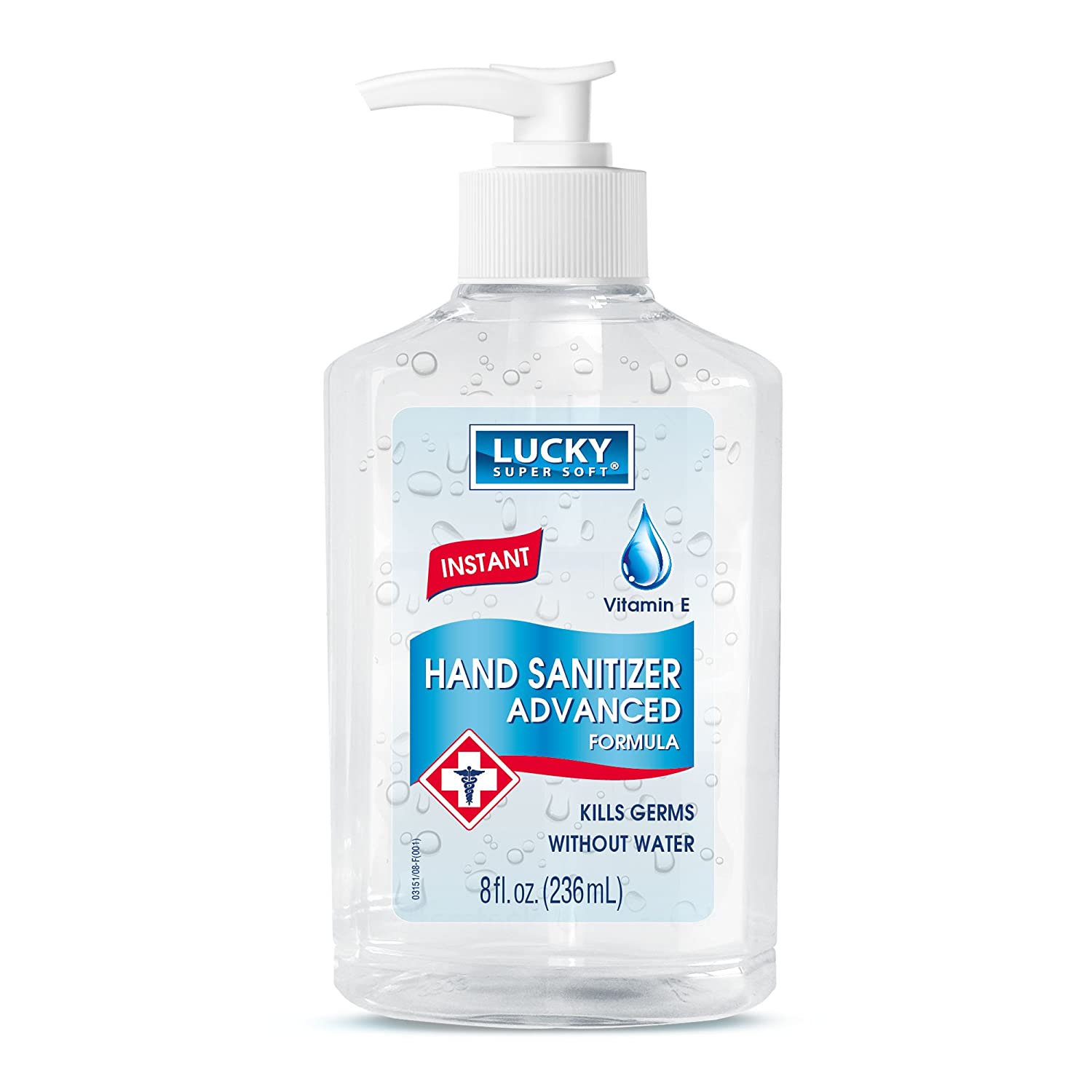 8oz Lucky Super Soft Hand Sanitizer (Clear) - $1.49