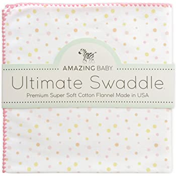 Amazing Baby Ultimate Swaddle, X-Large Receiving Blanket (3 colors) - $7.87