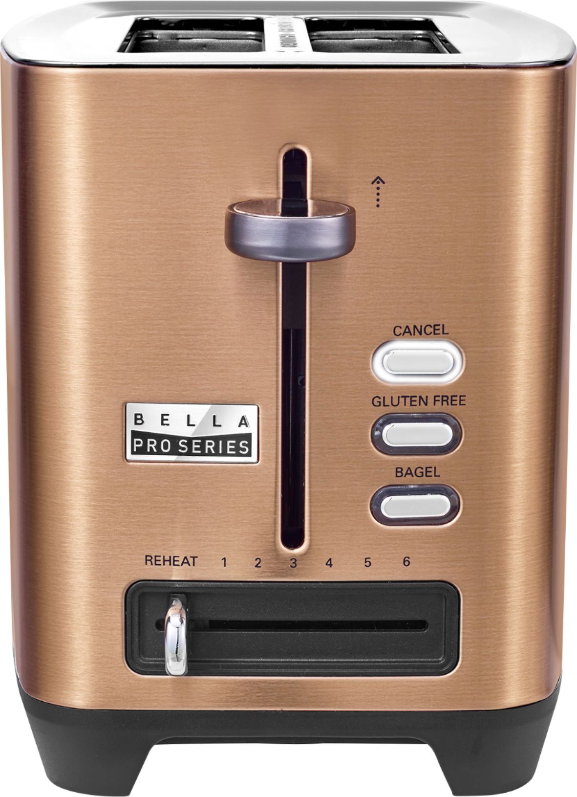 Bella - Pro Series 2-Slice Extra-Wide-Slot Toaster - Copper - $24.99