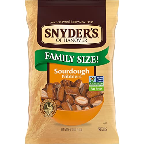 Snyder's of Hanover Pretzels, Sourdough Nibblers, 16 Ounce Family Size 1 lb  $3.50 Amazon Back in stock!
