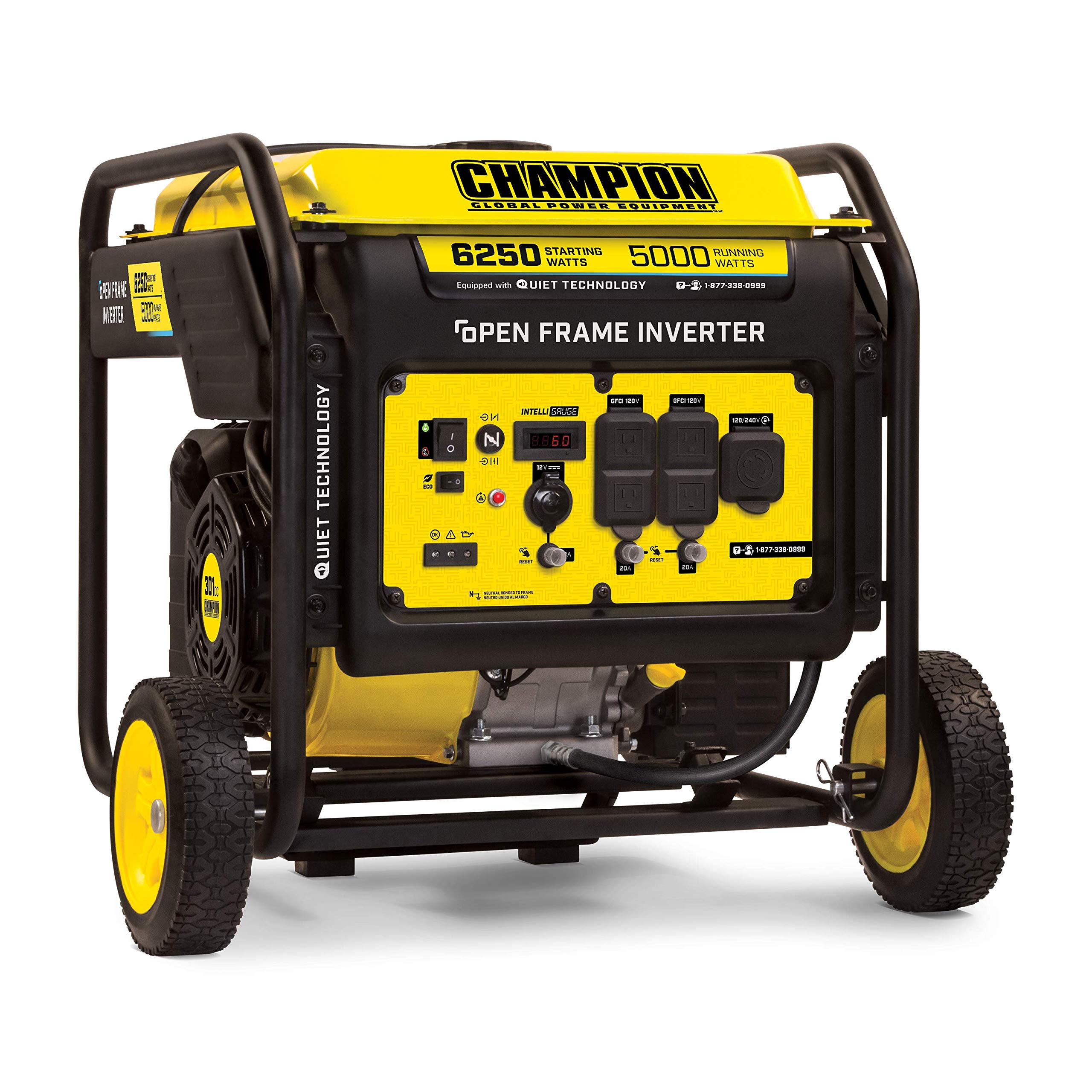 Champion 100519 240 volt 6250-5000 Watt  - transfer switch ready back-up generator with Wheel kit $519.13  A/C- YMMV price fluctuates  f/s Amazon