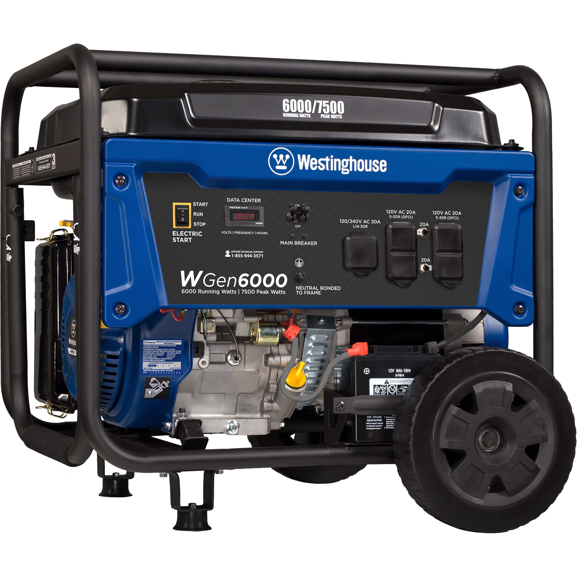 Gas Generator 7500/6000 watt Westinghouse 420 cc wgen6000 $586 after 20% off YMMV possibly targeted Amazon coupon -electric