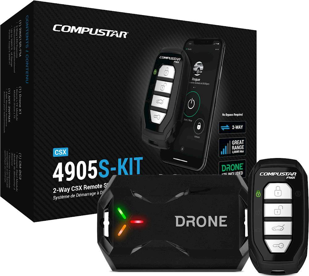 Compustar 2-Way CSX Remote Start System/LTE Module Black CSX4905S-KIT - Best Buy $309