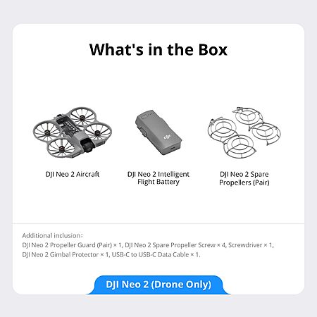 DJI Neo 2 4K Drone Fly More Combo w/ 3 Batteries (Controller-Free) $349 & More + Free S&H