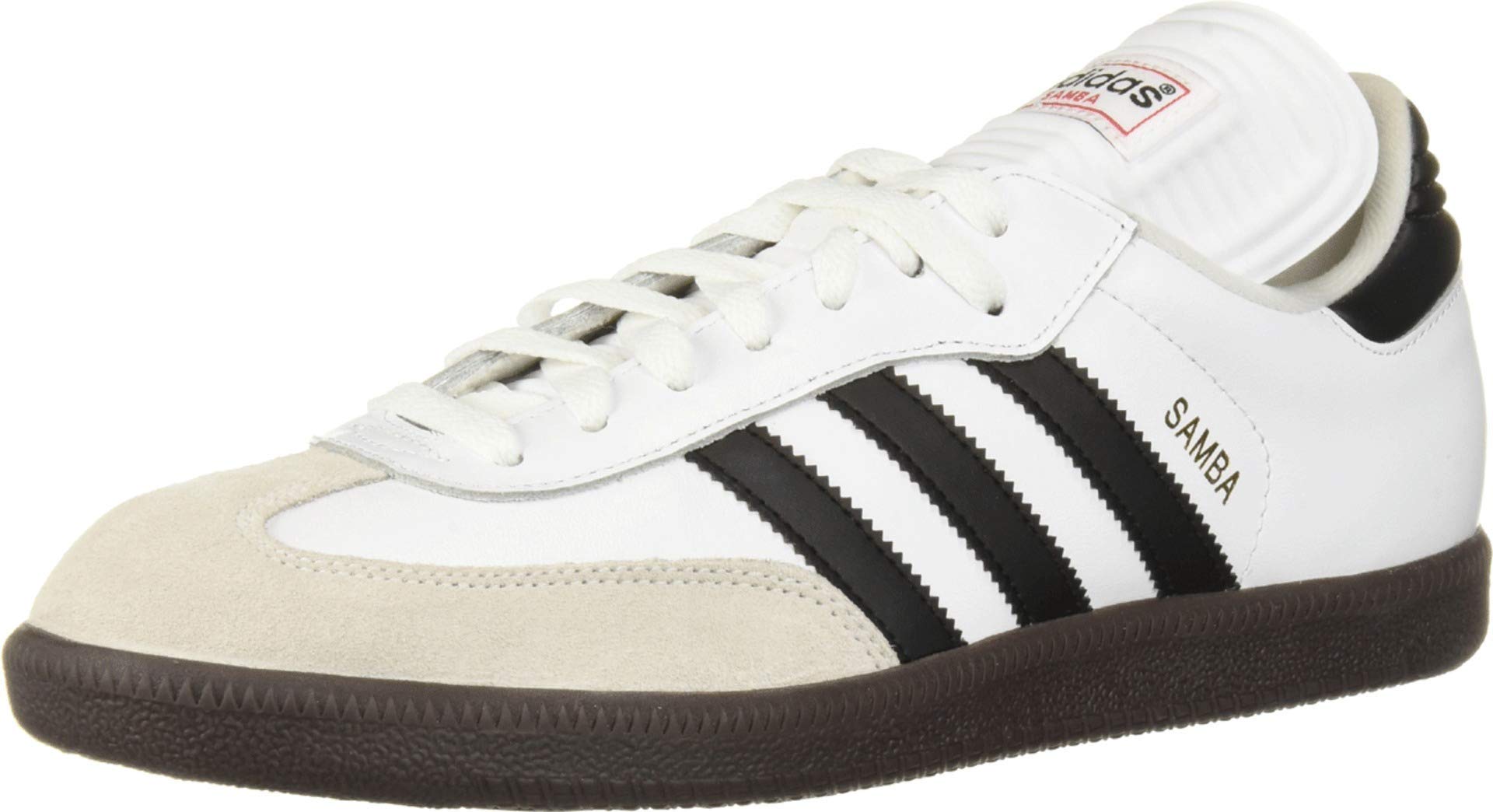 adidas Men's Samba Classic Soccer Shoe, white/black/white, 11 M US $62.99
