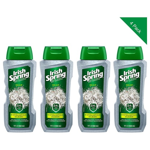 Irish Spring Gear Body Wash, Exfoliating Clean, 18 fluid ounce (Pack of 4) $7.60