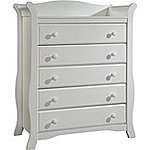 Stork Craft Avalon 6 Drawer Universal Dresser, White $261.35 with FS