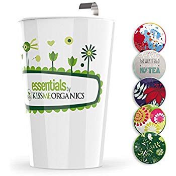 Steep & Strain Ceramic Tea Mug w/ Silicone Lid- Insulated Cup with Tea Infuser - [5 Patterns] For $6.20 @ amazon