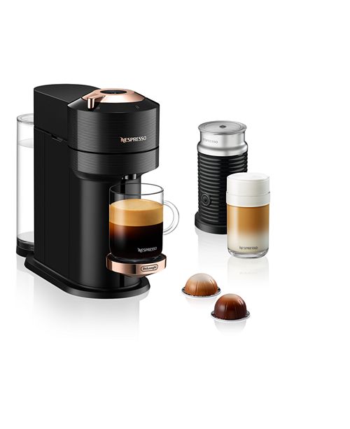 Nespresso Vertuo Next Coffee and Espresso Maker by DeLonghi with Aeroccino Milk Frother, Black Rose Gold $124.99