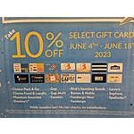 MA, NH, ME, RI Market Basket 10% off select gift cards includes lowes