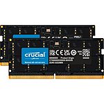 Crucial RAM 32GB Kit (2x16GB) DDR5 5200MT/s (or 4800MT/s) Laptop Memory CT2K16G52C42S5 $84.99