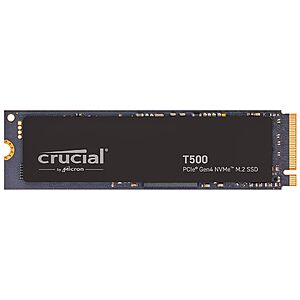 Crucial T500 1TB Gen4 NVMe M.2 CT1000T500SSD8 $72.49