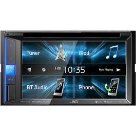 Jvc kw-v250bt 6.2 inch dvd receiver with bluetooth includes 2 free speakers $199.99