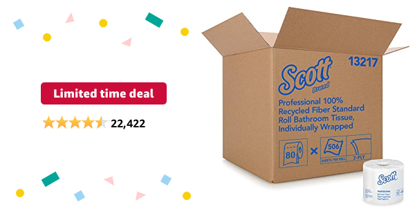 Deal of the Day on amazon Scott toilet paper 50 cents a roll