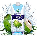 25% S&amp;S off on Naked Juice 100% Organic Pure Coconut Water16.9 Ounce, 12 Pack ~ $15