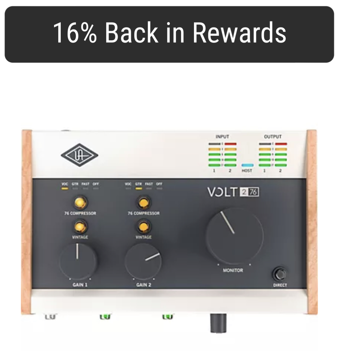 Universal Audio interfaces 1520 off + 16 rewards + plugin rebate