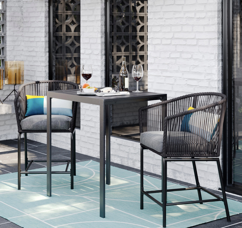 Target Steel Standish Patio Bar Height Table clearance 53 ...
