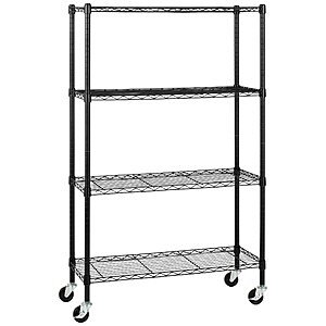 4-Shelf  Basics Adjustable Heavy Duty Storage Shelving Unit