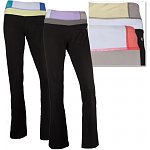 2-Pack: Bally Total Fitness Stretch Yoga Pants with Core Control-Available in 3 Styles $29.99 f/s