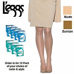 12-Pack: L'eggs Everyday Pantyhose Hosiery - Choice Of Regular or Control Top $11.99 f/s