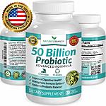 50 BILLION Probiotic 15 Strains Digestive Health &amp; Immune Support HIGH POTENCY w/ Prebiotic Blend for Women and Men Supplement $14.95