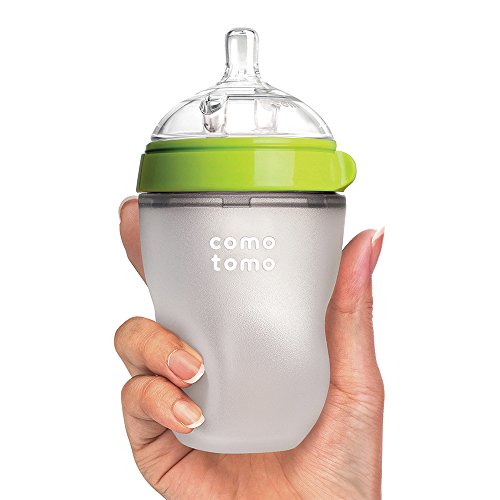 Comotomo Natural Feel Baby Bottle, Green, 8 Ounces $11.19