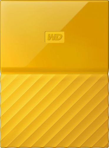 WD - My Passport 2TB External USB 3.0 Portable Hard Drive with Hardware Encryption - Yellow $59