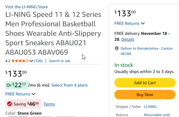 LI-NING Speed 11 & 12 Series Basketball Shoes