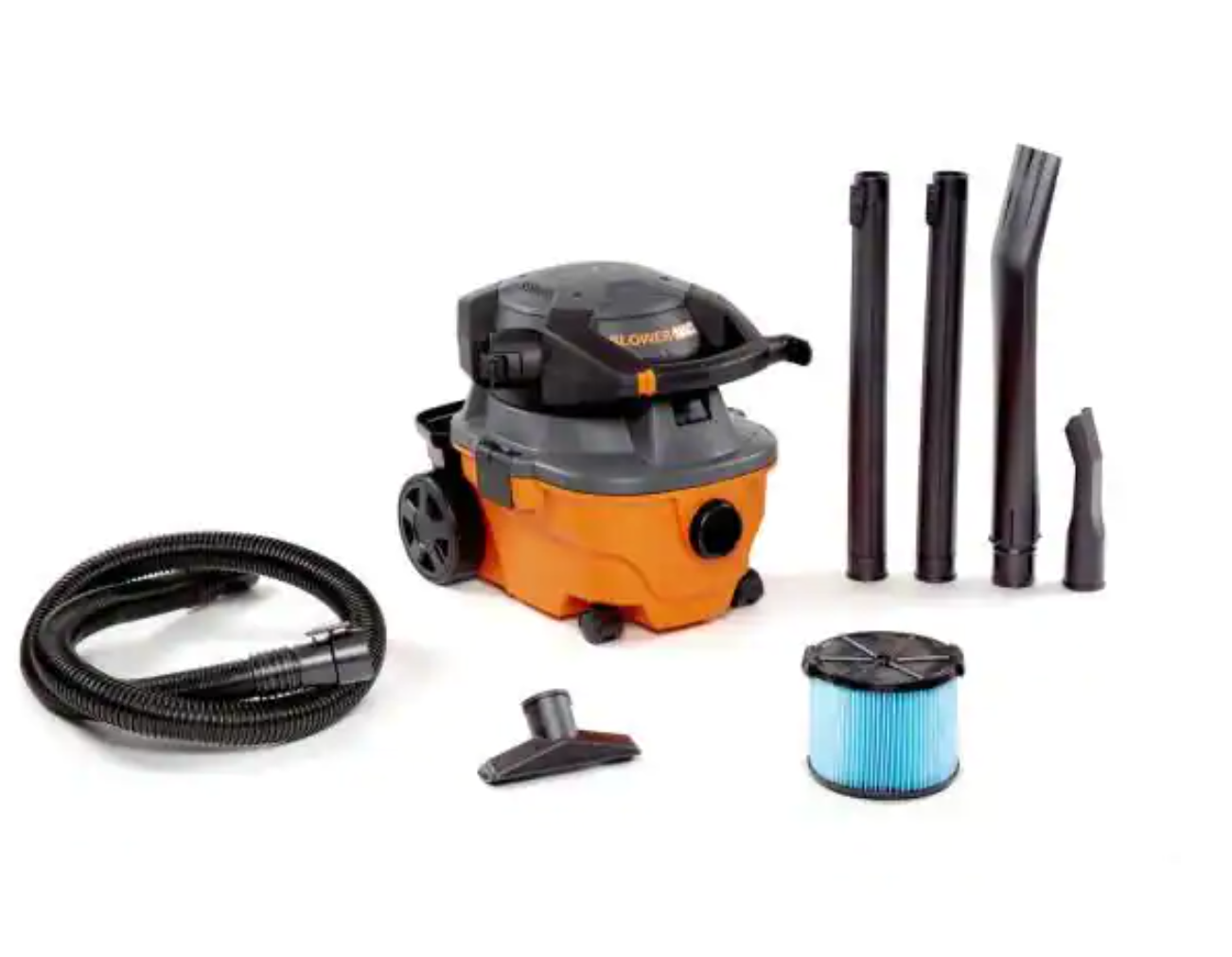 RIDGID 4 Gallon 6.0-Peak HP Wet/Dry Shop Vacuum with Detachable Blower, Fine Dust Filter, Hose and Accessories $99