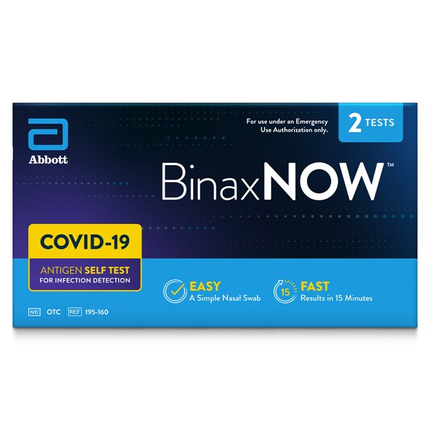 BinaxNow - COVID 19 Antigen Self Test - Walmart - $14 Available Again