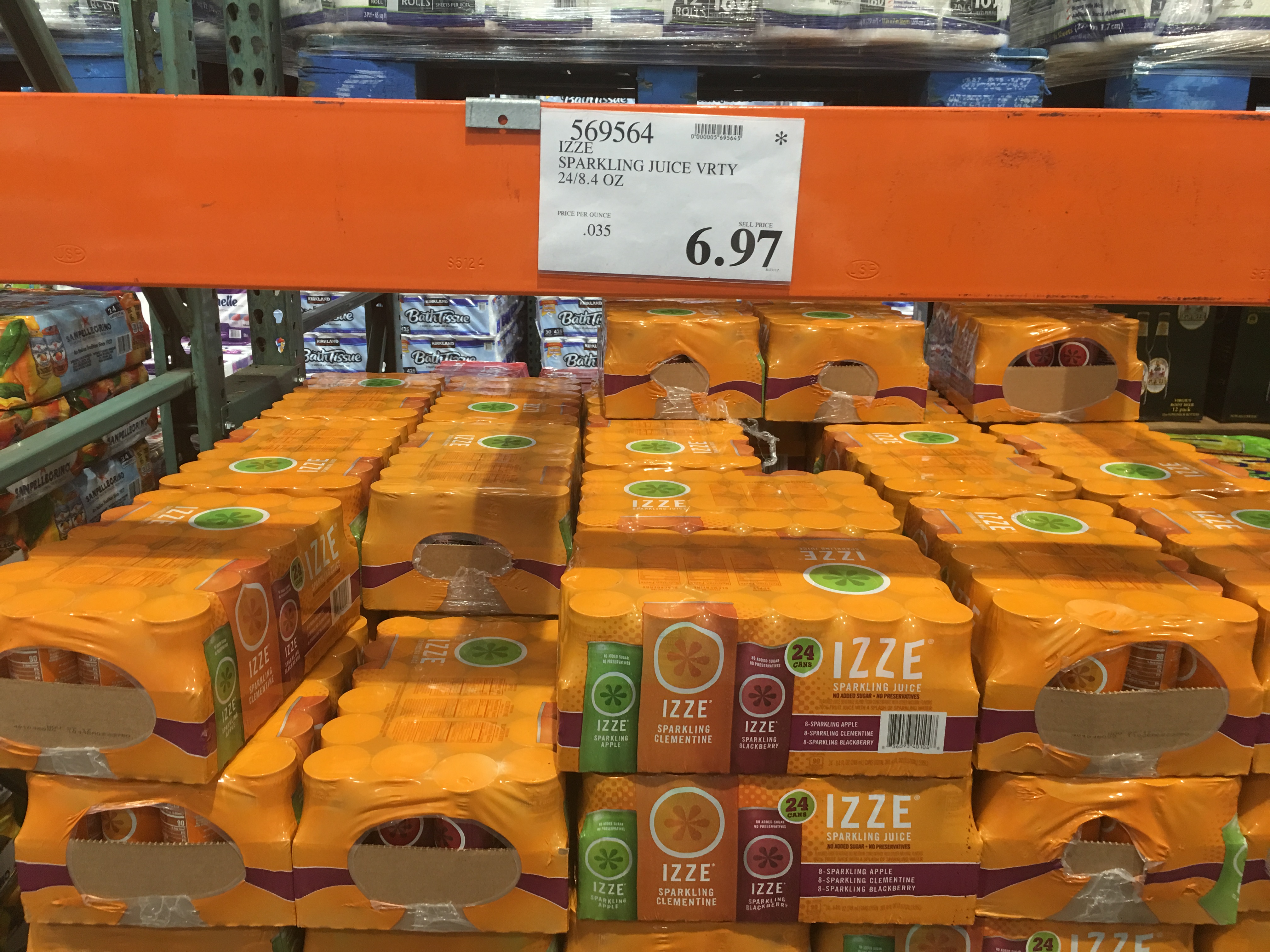 Costco Members: 24-Pack IZZE Sparkling Juice 3-Flavor Variety Pack (8.4oz ea)  $6.97 (YMMV)