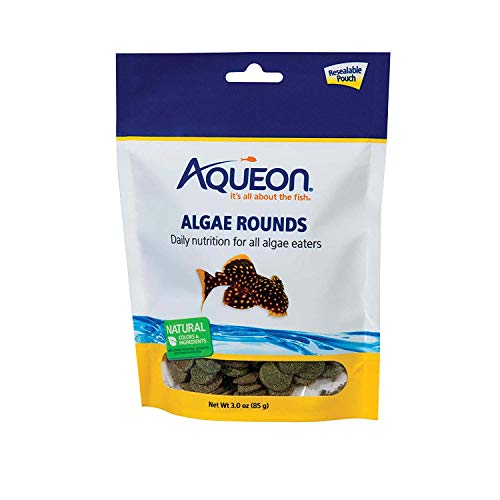 Aqueon Algae Rounds - Bottom Feeder Aquarium Fish Food - 3oz Bag - $2.03 With S&S