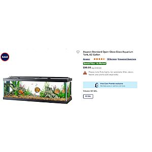 Petco 60 discount gallon tank