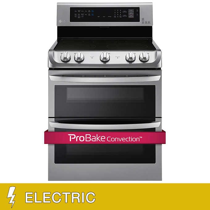 LG 7.3 cu. ft. Double Oven ELECTRIC Range with ProBake Convection and Infrared Grill for $999.99