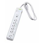 WiOn 50051 Indoor Wi-Fi Smart Surge Protector, 6 Grounded Outlets [WiFi Surge Protector] $27.73