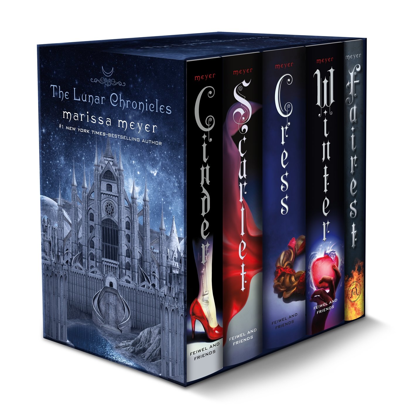 The Lunar Chronicles Boxed Set: Cinder, Scarlet, Cress, Fairest, Winter $40 at Amazon; Free shipping $39.99