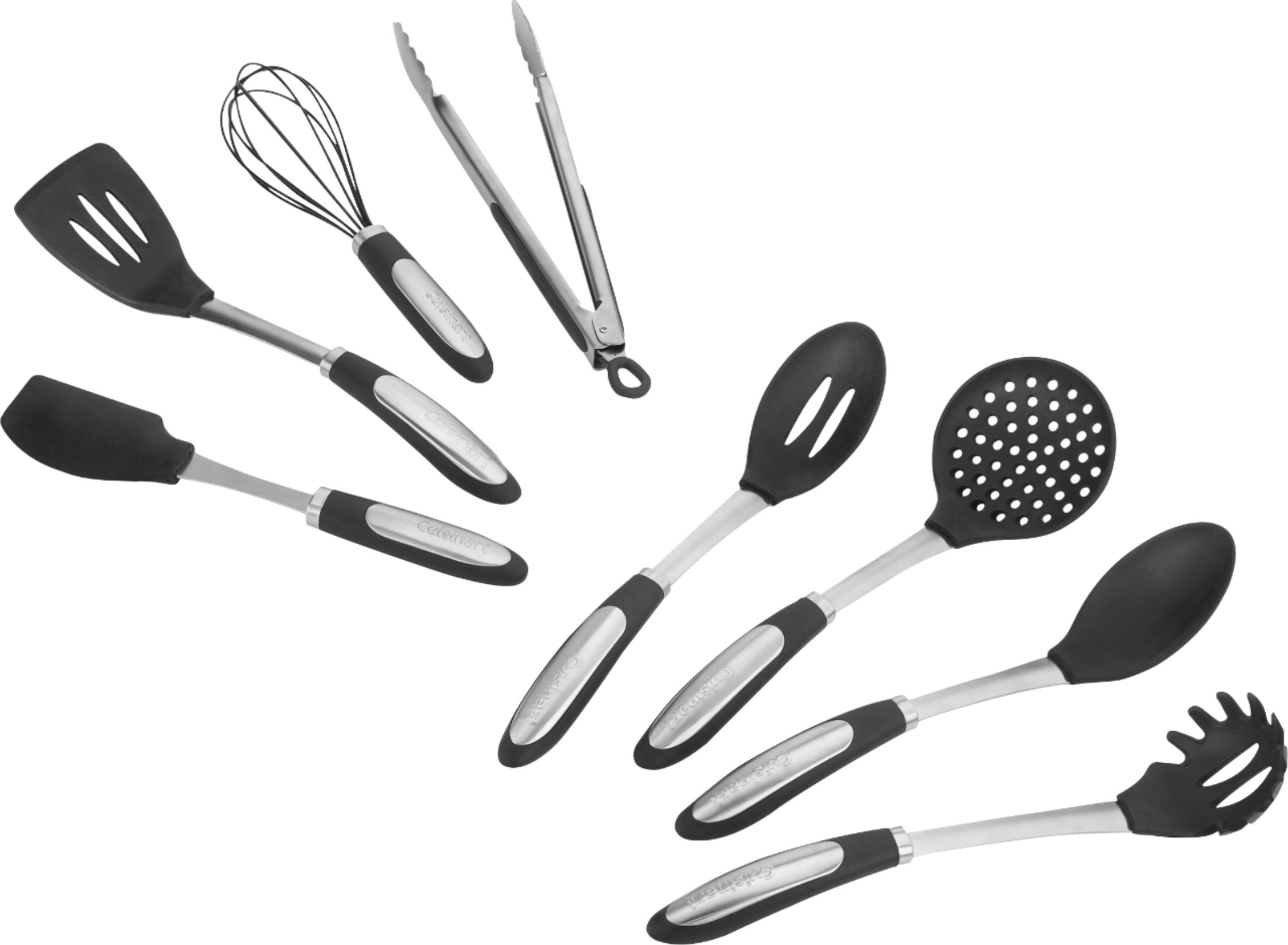 Cuisinart - 7-piece Utensils Set - Black/Silver - $19.99 - Free Pickup @ Best Buy