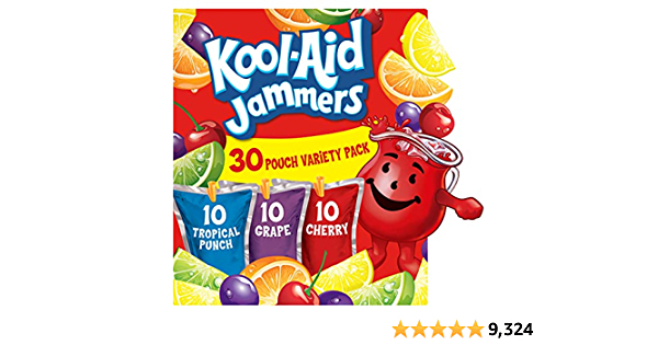 Kool-Aid Jammers Variety Pack, 10 Count(Pack of 3) - $6.98