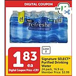 So California Vons/Albertsons/Pavilions Stores: 24-Pk Water Bottles, Cheese, More $1.83 Each after U Rewards Digital Coupon